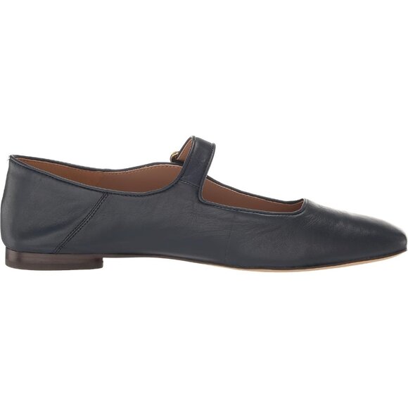 Sam Edelman Womens Hudson Navy Leather Closed Pointed Toe Mary Jane Flat Shoes - Picture 6 of 7